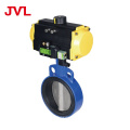 JL Pneumatic Soft seal worm gear butterfly valve